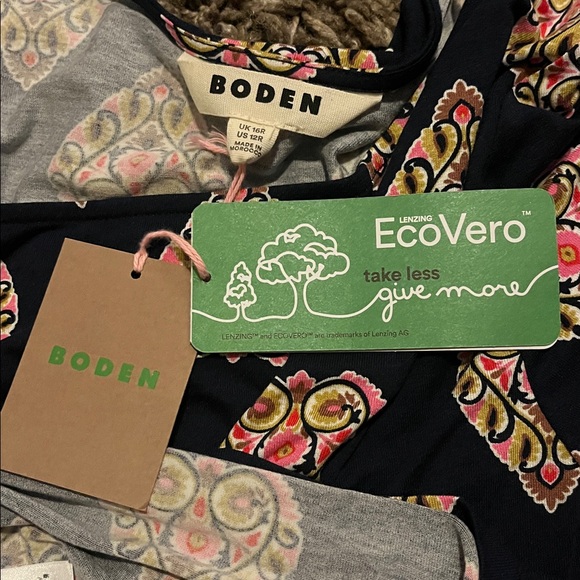 Boden Amelie Jersey Dress With A Heart Print - Picture 5 of 8